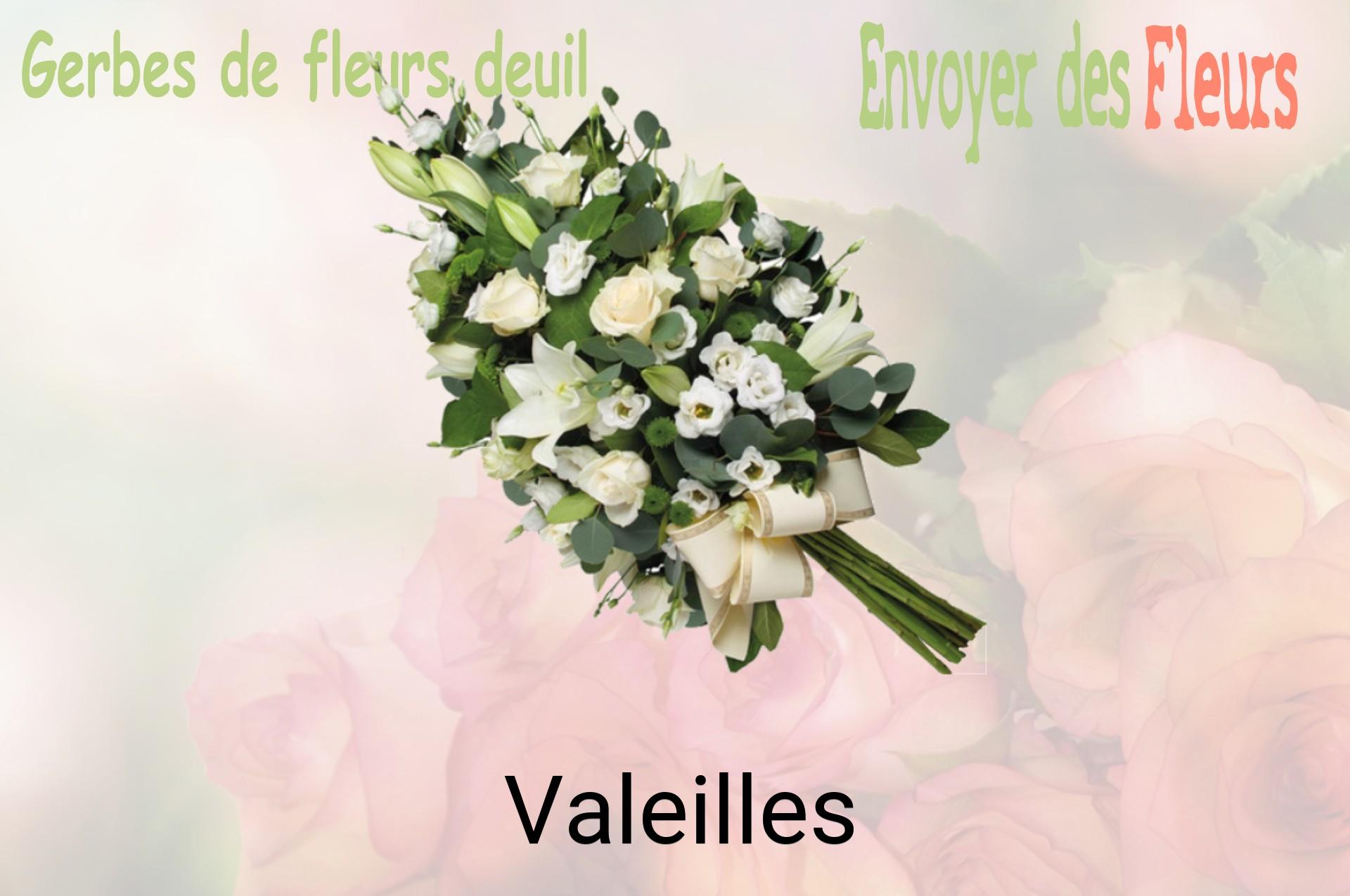 Gerbe de fleurs de deuil livrée à Valeilles